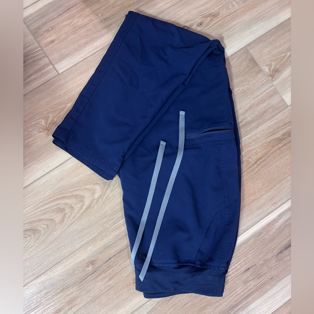 Navy Blue High Waisted Yola Skinny Scrub